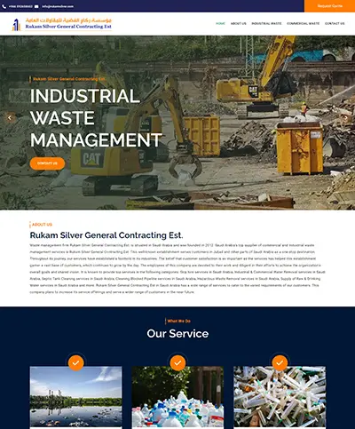 Website developed for Rukam Silver