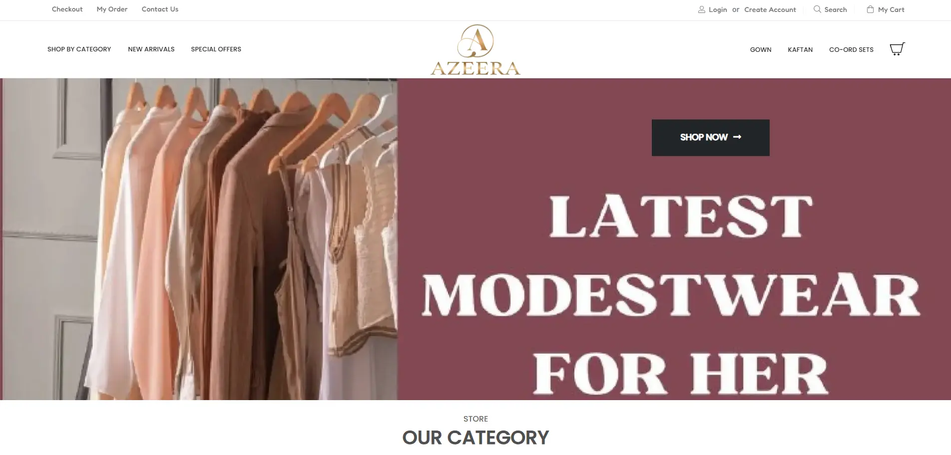 Azeera Collections — website by Orange Dice
