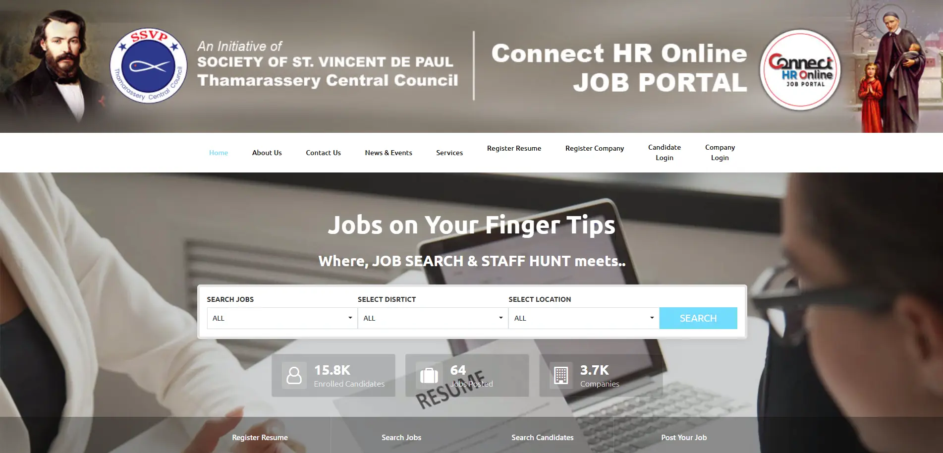 Connect HR Online — website by Orange Dice