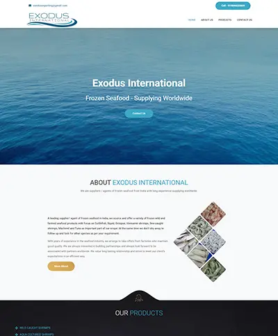 Exodus International — website by Orange Dice