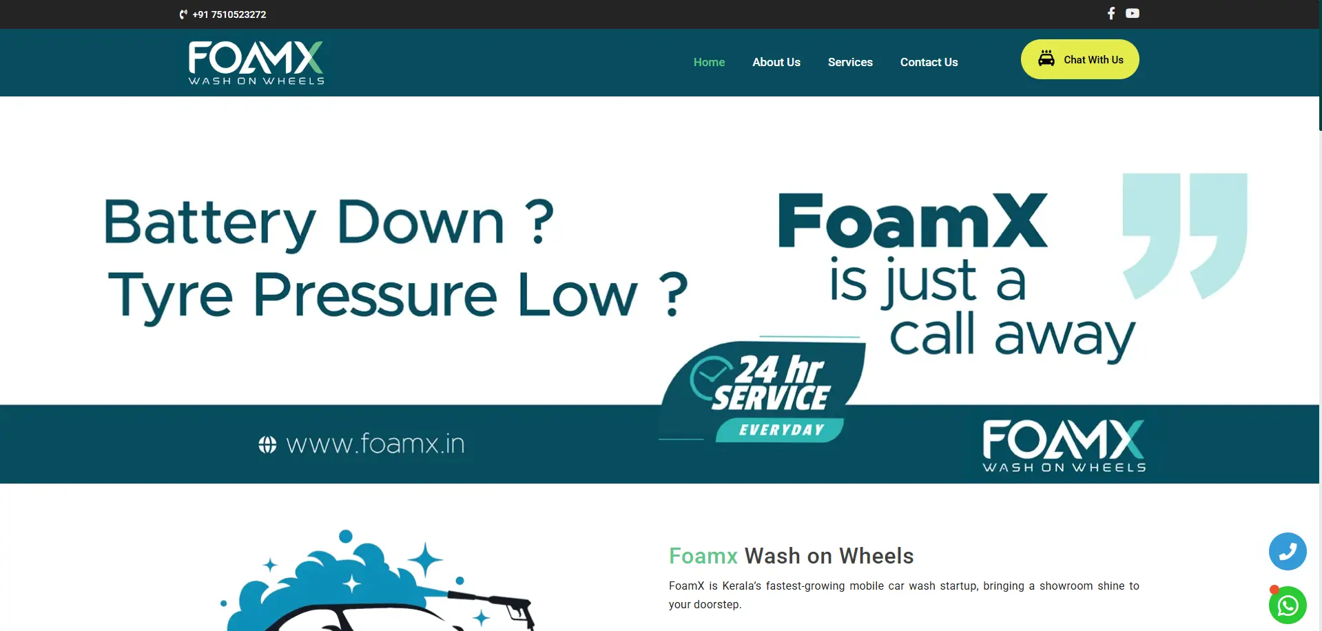 FoamX — website by Orange Dice