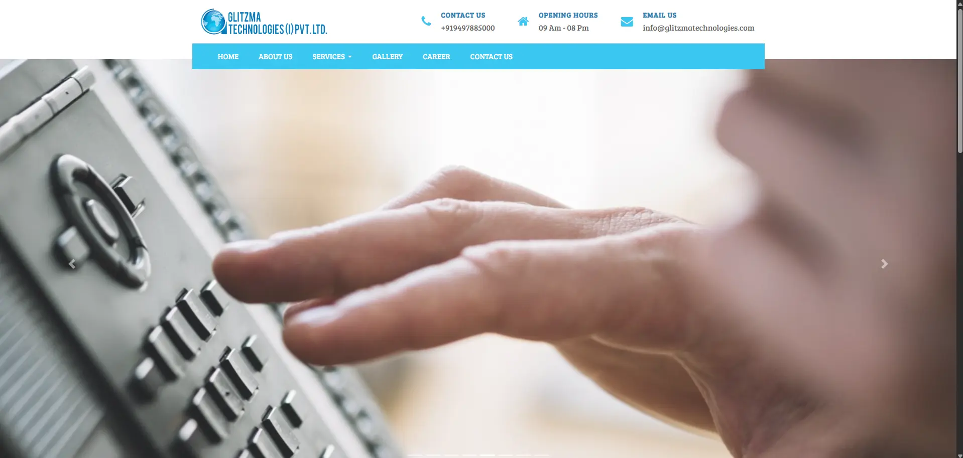 Glitzma Technologies — website by Orange Dice