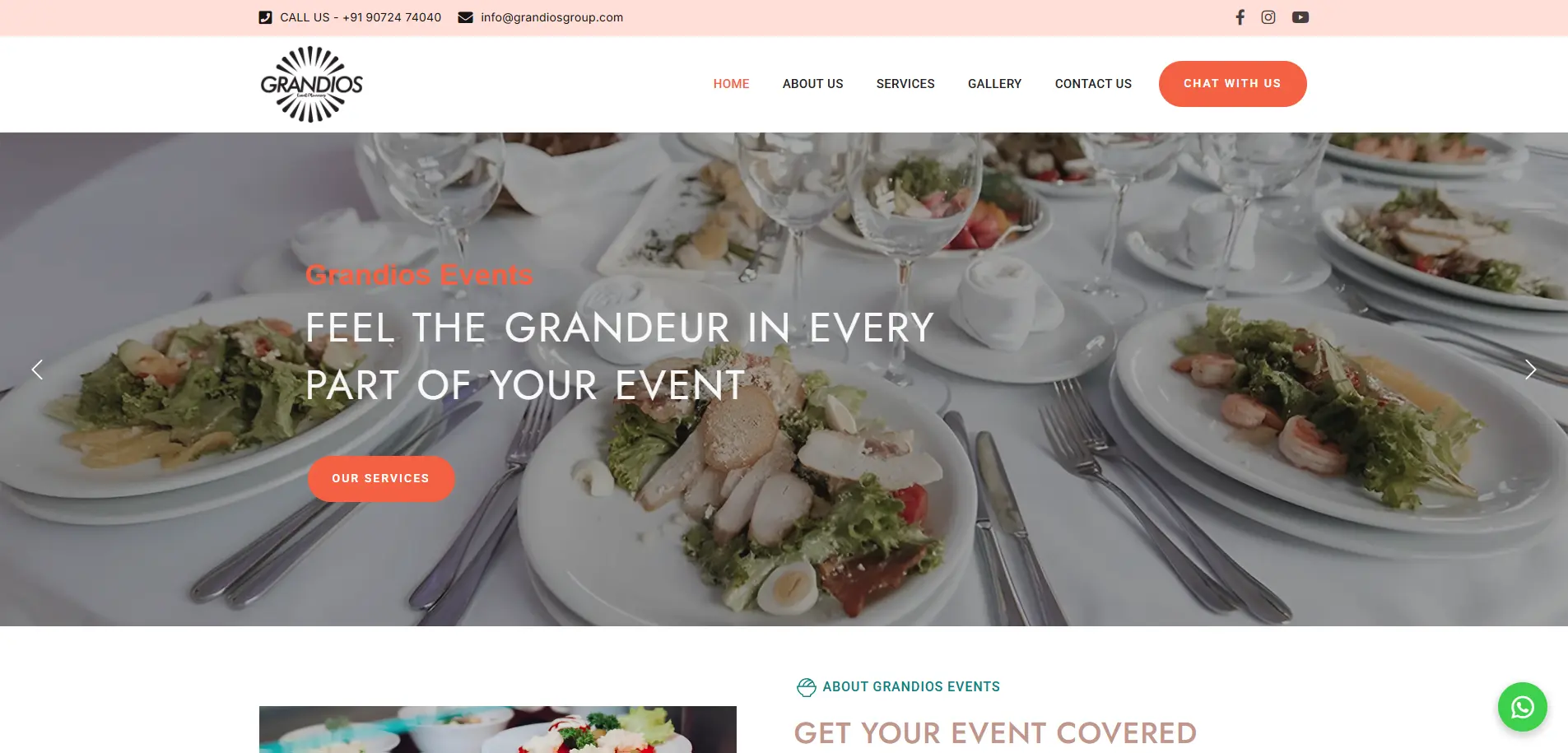 Grandios Kitchen — website by Orange Dice