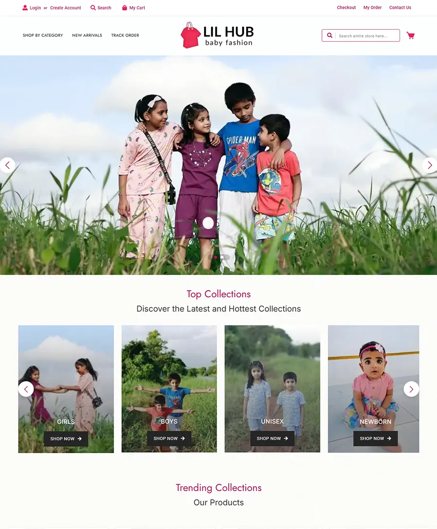 Lil Hub Baby Fashion — website by Orange Dice