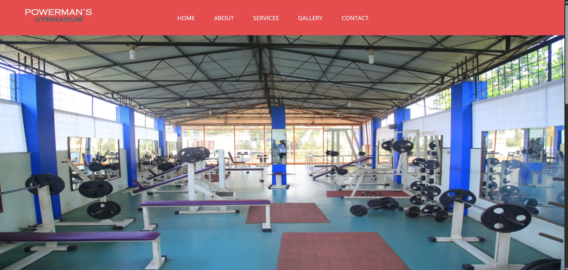 Powermans Gym — website by Orange Dice