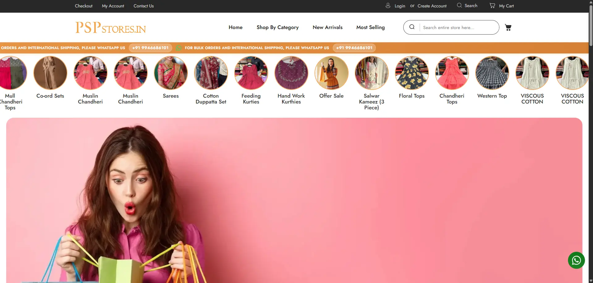 PSP Stores — website by Orange Dice