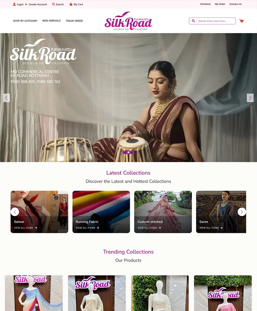 Silk Road Boutique — website by Orange Dice
