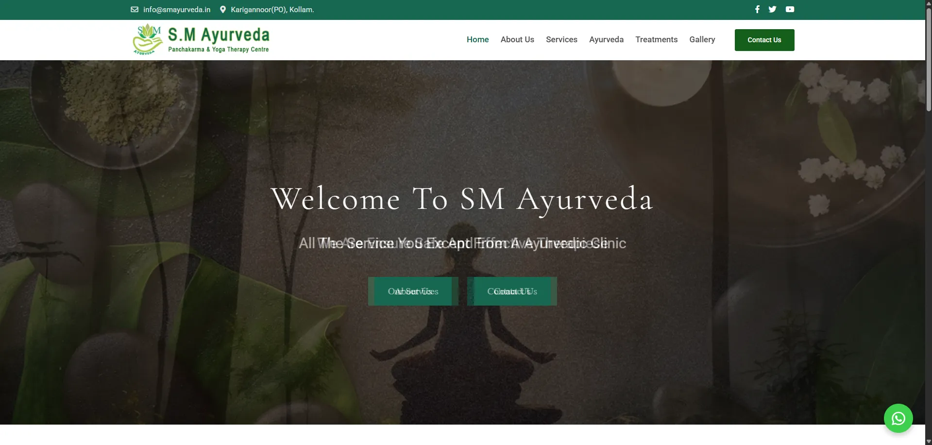 SM Ayurveda — website by Orange Dice